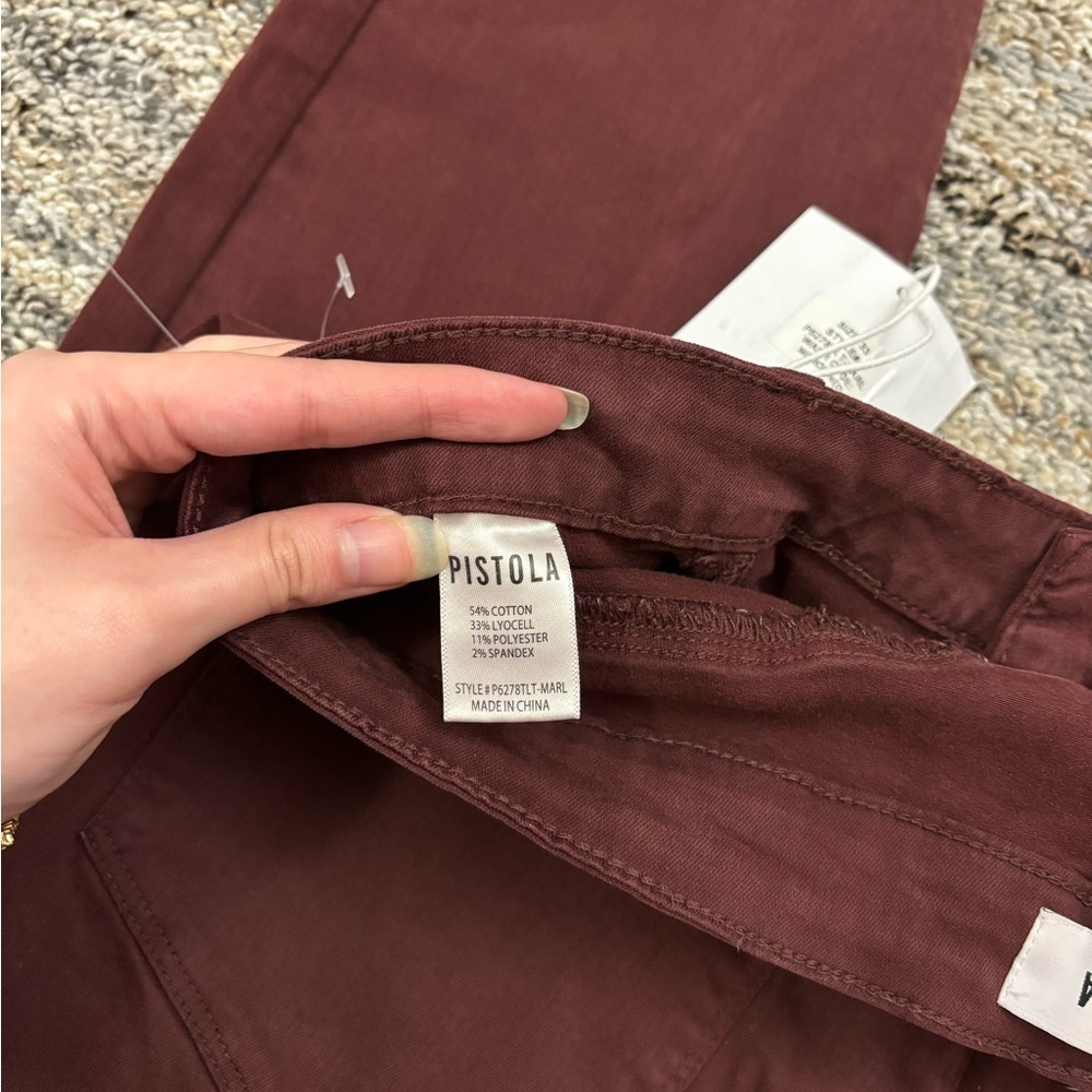 Pistola Skinny Jeans Sz 33 NWT | Pistola Maroon Skinny Jeans | Pistola Jeans NWT - Picture 8 of 12